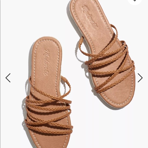 The Kathryn Espadrille Slide Sandal in Leather - Picture 2 of 7